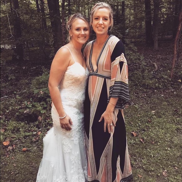 montecito black print maxi dress